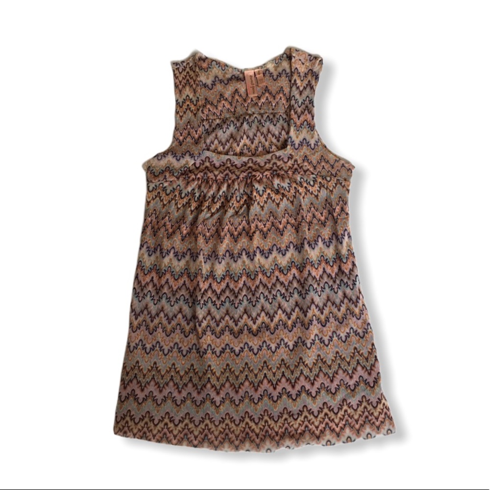 Sweet Pea Chevron Racer Back Tunic Size Small - Picture 5 of 7
